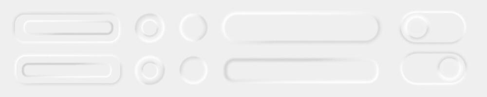 éléments d'icônes d'interface utilisateur blanc vecteur