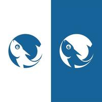 vecteur créatif de modèle de logo de poisson