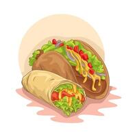 illustration de tacos vecteur