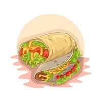 illustration de tacos vecteur