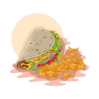 illustration de tacos vecteur