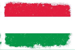 ancien plat conception grunge Hongrie drapeau Contexte vecteur
