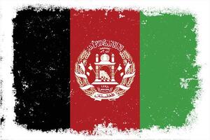 ancien plat conception grunge afghanistan drapeau Contexte vecteur