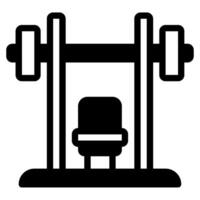 banc Gym sport équipement illustration vecteur