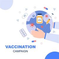 main détient planète Terre avec convoitise vaccin prêt pour clinique procès. préparation pour global coronavirus vaccination vecteur