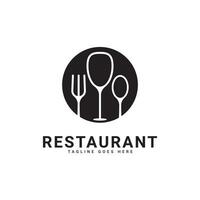 restaurant logo conception dans ancien style vecteur