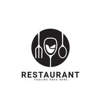 restaurant logo conception dans ancien style vecteur