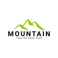 création de logo de montagne vecteur