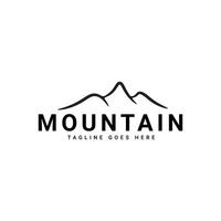 création de logo de montagne vecteur