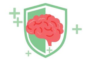 Humain cerveau ensemble conception vecteur