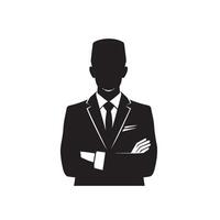 musulman homme silhouette sur blanc Contexte. arabe homme portrait illustration vecteur