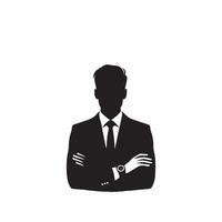 musulman homme silhouette sur blanc Contexte. arabe homme portrait illustration vecteur