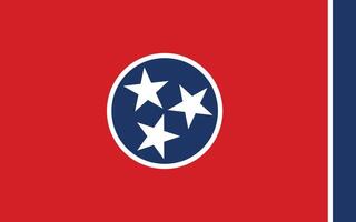 Tennessee Etat drapeau illustration. Tennessee drapeau. vecteur