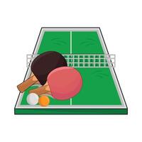 illustration de table tennis vecteur