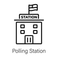 branché vote station vecteur