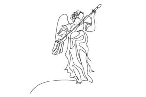 saint ange grec statue sculpture ligne art vecteur