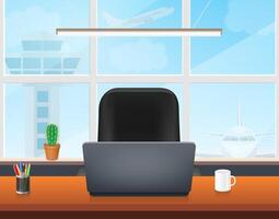 Bureau travail espace pour Personnel de une entreprise ou organisation Stock illustration vecteur