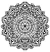 motif de mandala cercle élégant sur fond blanc vecteur