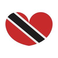 Trinidad et Tobago drapeau sur blanc Contexte vecteur