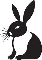 illustration de silhouette de lapin vecteur