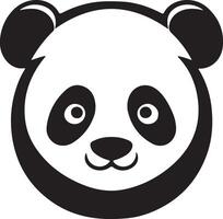 Panda tête illustration vecteur