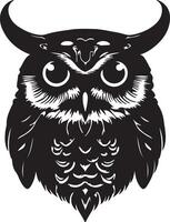 hibou pour logo ou icône vecteur