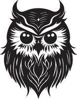 hibou pour logo ou icône vecteur