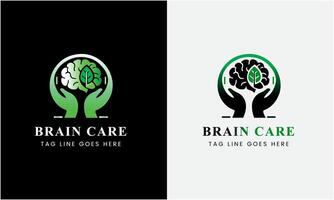 arbre cerveau logo concept. Humain esprit, esprit croissance, Humain cerveau avec Puissance ampoule, cerveau avec feuille, logo concept idée symbole, cerveau recharger, cerveau améliorer vecteur