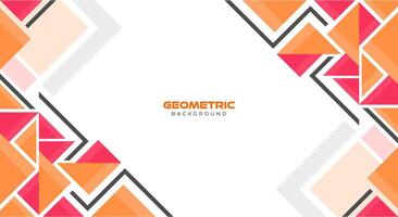 Orange et rouge plat géométrique Triangle Contexte vecteur