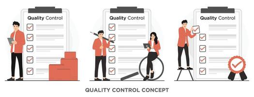 plat produit qualité contrôle concept illustration vecteur