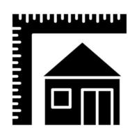 icône de glyphe d'architecture vecteur
