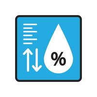 humidité icône illustration conception modèle vecteur
