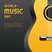 monde la musique journée graphique conception est génial pour monde la musique journée célébrations vecteur