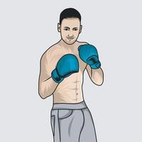 boxe illustration graphique vecteur