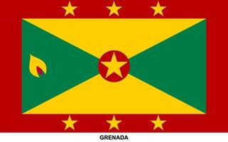 drapeau de Grenade, Grenade nationale drapeau vecteur