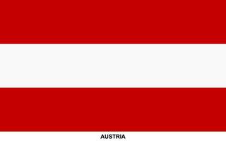 drapeau de L'Autriche, L'Autriche nationale drapeau vecteur