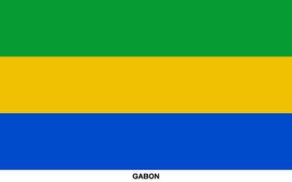 drapeau de Gabon, Gabon nationale drapeau vecteur