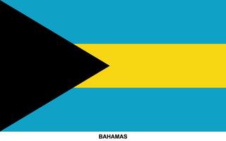 drapeau de bahamas, Bahamas nationale drapeau vecteur