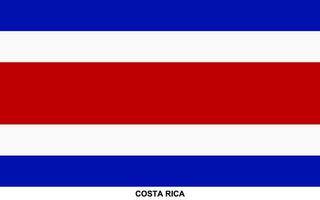 drapeau de costa rica, costa rica nationale drapeau vecteur