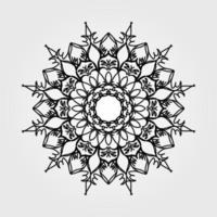 vecteur rond cercle abstrait. style mandala.