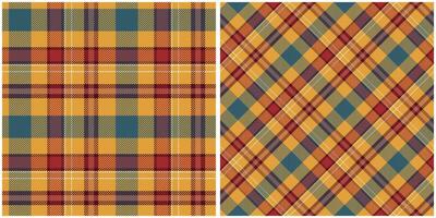 Écossais tartan plaid sans couture modèle, classique Écossais tartan conception. traditionnel Écossais tissé tissu. bûcheron chemise flanelle textile. modèle tuile échantillon inclus. vecteur