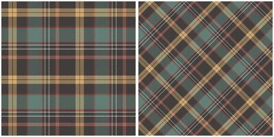 Écossais tartan plaid sans couture modèle, tartan plaid modèle transparent. traditionnel Écossais tissé tissu. bûcheron chemise flanelle textile. modèle tuile échantillon inclus. vecteur