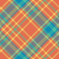 Écossais tartan plaid sans couture modèle, classique plaid tartan. traditionnel Écossais tissé tissu. bûcheron chemise flanelle textile. modèle tuile échantillon inclus. vecteur
