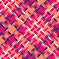 plaid modèle transparent. tartan plaid sans couture modèle. traditionnel Écossais tissé tissu. bûcheron chemise flanelle textile. modèle tuile échantillon inclus. vecteur