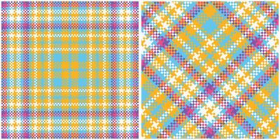 tartan sans couture modèle. traditionnel Écossais à carreaux Contexte. pour foulard, robe, jupe, autre moderne printemps l'automne hiver mode textile conception. vecteur