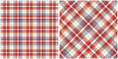 tartan modèle transparent. sucré plaid motifs sans couture tartan illustration ensemble pour foulard, couverture, autre moderne printemps été l'automne hiver vacances en tissu imprimer. vecteur