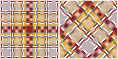 tartan modèle transparent. pastel classique pastel Écossais tartan conception. sans couture tartan illustration ensemble pour foulard, couverture, autre moderne printemps été l'automne hiver vacances en tissu imprimer. vecteur