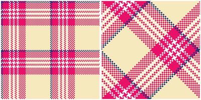 Écossais tartan modèle. plaids modèle sans couture sans couture tartan illustration ensemble pour foulard, couverture, autre moderne printemps été l'automne hiver vacances en tissu imprimer. vecteur