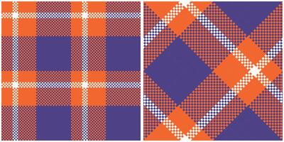 Écossais tartan sans couture modèle. classique plaid tartan traditionnel Écossais tissé tissu. bûcheron chemise flanelle textile. modèle tuile échantillon inclus. vecteur