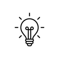 ampoule icône ensemble. ampoule lampe icône, lampe Icônes, idée lumière ampoule icône vecteur